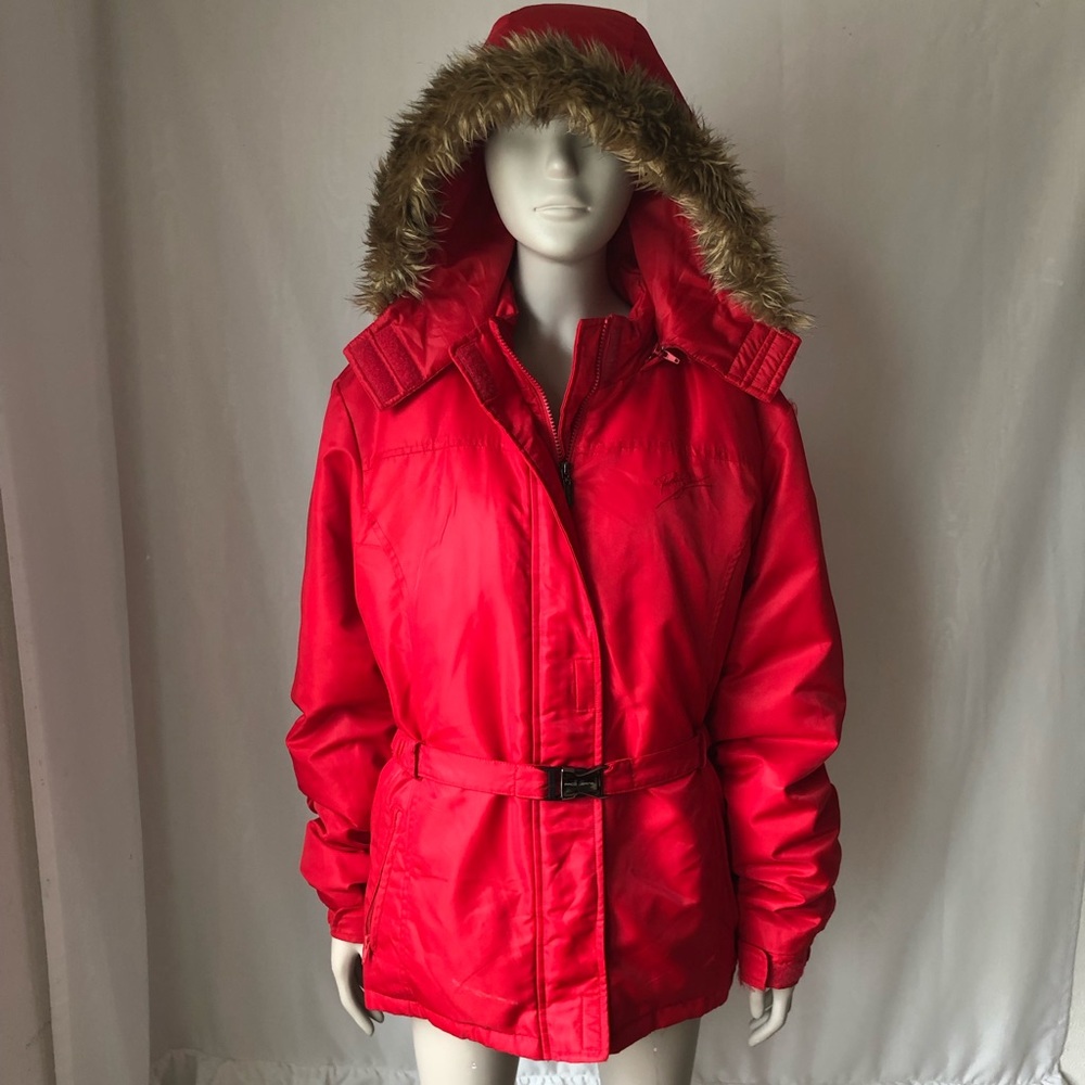 Vintage Paco Jeans red puffer jacket